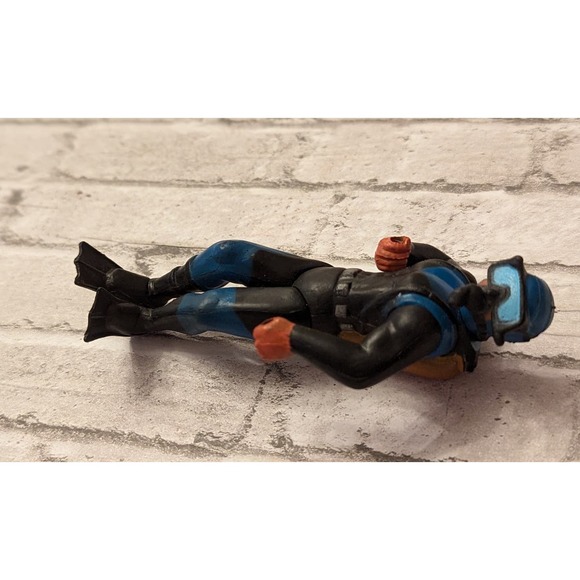 Scuba Diver Action Figure Toy Blue/Black Wetsuit Item Adventure Toys - Picture 4 of 6